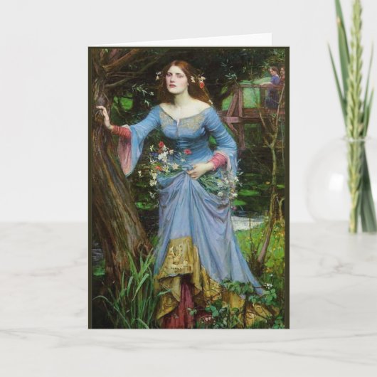 Ophelia door Waterhouse Kaart (Voorkant)