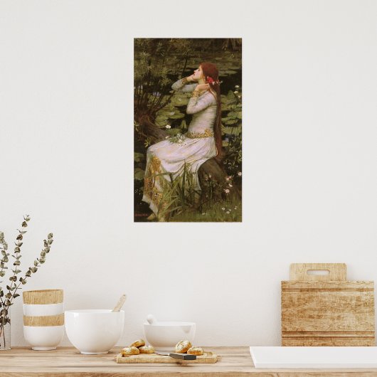Ophelia door Waterhouse Poster (Keuken)