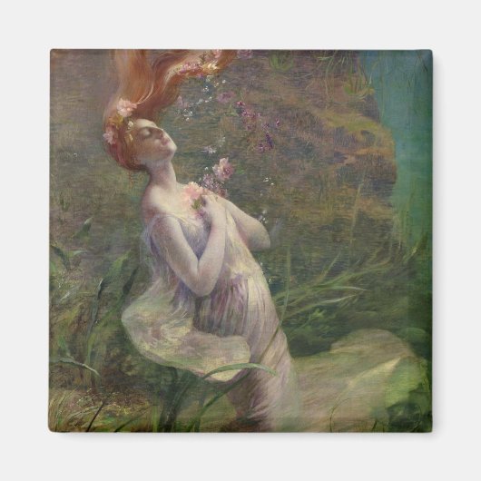 Ophelia Drowning, 1895 Magneet (Voorkant)
