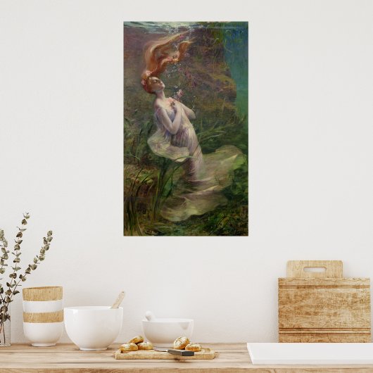 Ophelia Drowning, 1895 Poster (Keuken)