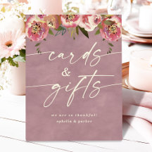 Ophelia Dusty Roze Bloemkaarten en Cadeaus Bruilof