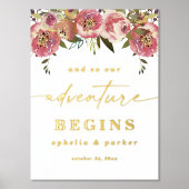 Ophelia Elegant Echte Folie Adventure Begint Huwel Folie Afdrukken (Voorkant)