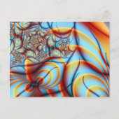Ophelia Fine Abstracte Fractal Art Briefkaart (Voorkant)