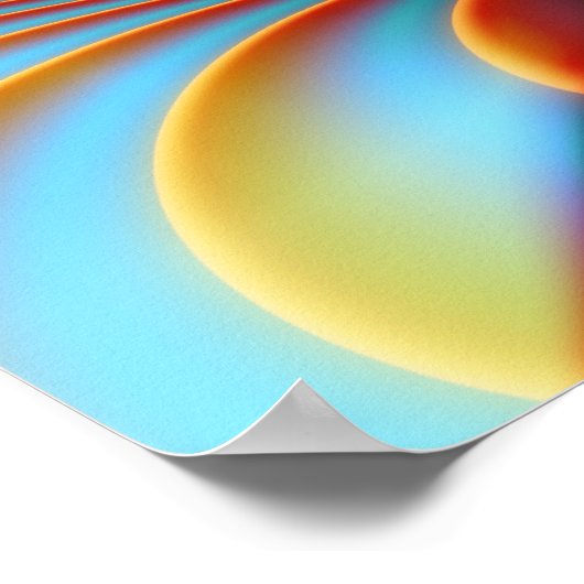 Ophelia Fine Abstracte Fractal Art Poster (Hoek)