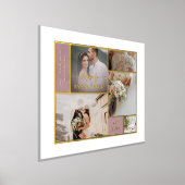 Ophelia gelukkig ooit na bruiloft foto's collage folie afdrukken (Laagn)