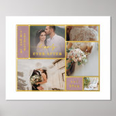 Ophelia gelukkig ooit na bruiloft foto's collage folie afdrukken (Voorkant)