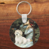Ophelia Gezeten - Coton de Tulear 7 Sleutelhanger (Voorkant)