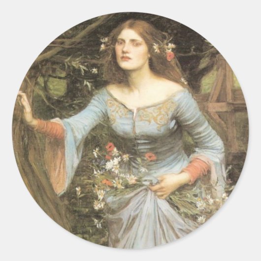 Ophelia grote Sticker (Voorkant)