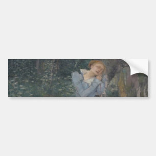 Ophelia (Huilende vrouw) (door Jules Bastien-Lepag Bumpersticker