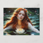 Ophelia in de waterlelies briefkaart (Voorkant)