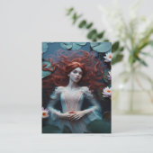 Ophelia in een Lily Pond Briefkaart (Staand voorkant)