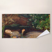 Ophelia, John Everett Millais, 1851-1852 Badhanddoek (Badhanddoek)