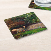 Ophelia, John Everett Millais, 1851-1852 Kartonnen Onderzetters (Schuin)