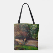 Ophelia, John Everett Millais, 1851-1852 Tote Bag (Achterkant)