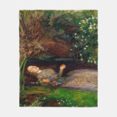 Ophelia, John Everett Millais Fleece Deken (Voorkant)