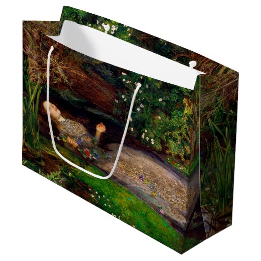 Ophelia, John Everett Millais Groot Cadeauzakje (Voorkant Gekanteld)