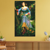 Ophelia ~ John William Waterhouse Canvas Afdruk (Insitu (Woonkamer))