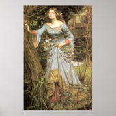 Ophelia - John William Waterhouse Poster (Voorkant)