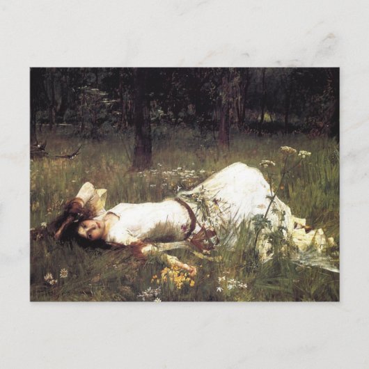 Ophelia Lying in the Meadow Briefkaart (Voorkant)