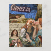 Ophelia Mixed Media Collage Briefkaart (Voorkant)