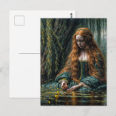 Ophelia Near Willow Tree Original Art  Briefkaart (Voorkant / Achterkant)
