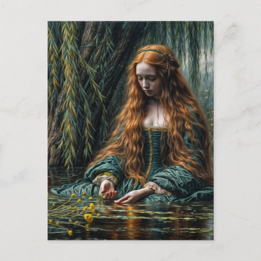 Ophelia Near Willow Tree Original Art  Briefkaart (Voorkant)