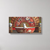 Ophelia neemt een bad canvas afdruk (Voorkant)