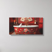 Ophelia neemt een bad canvas afdruk (Voorkant)