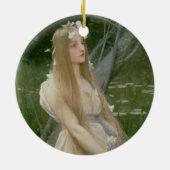 Ophelia (olie op canvas) keramisch ornament (Achterkant)