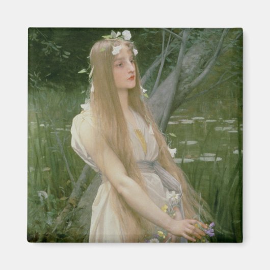 Ophelia (olie op canvas) magneet (Voorkant)