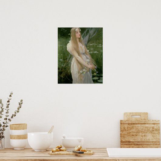 Ophelia (olie op canvas) poster (Keuken)