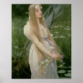 Ophelia (olie op canvas) poster (Voorkant)