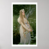 Ophelia (olie op canvas) poster (Voorkant)