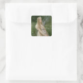 Ophelia (olie op canvas) vierkante sticker (Tas)