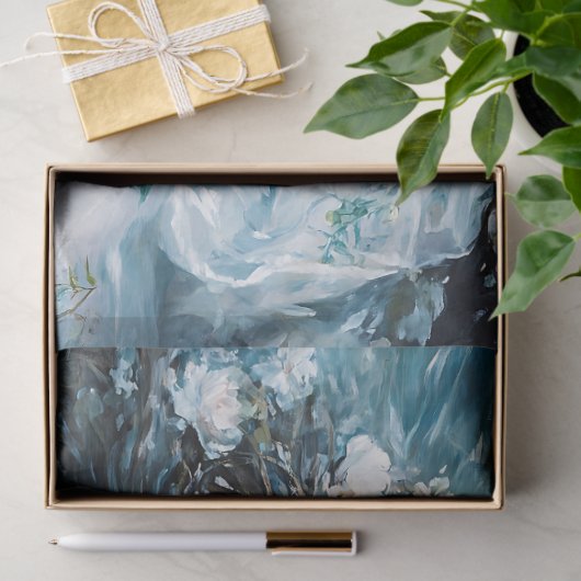 Ophelia Omgeven Door Bloemen Decoupage Tissuepapier (Geschenk)