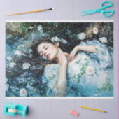 Ophelia Omgeven Door Bloemen Decoupage Tissuepapier (Craft)