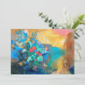 Ophelia onder de bloemen | Odilon Redon (Staand voorkant)