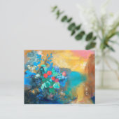 Ophelia onder de bloemen | Odilon Redon Briefkaart (Staand voorkant)