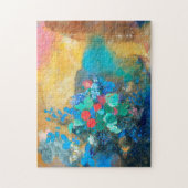 Ophelia onder de bloemen | Odilon Redon Legpuzzel (Verticaal)