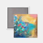 Ophelia onder de bloemen | Odilon Redon Magneet (Voorkant / Achterkant)
