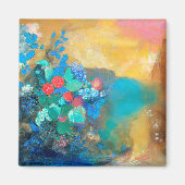 Ophelia onder de bloemen | Odilon Redon Magneet (Voorkant)