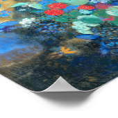 Ophelia onder de bloemen | Odilon Redon Poster (Hoek)