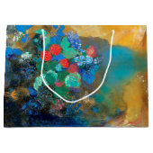 Ophelia onder de bloemen, Redon Large Gift Bag Groot Cadeauzakje (Voorkant)