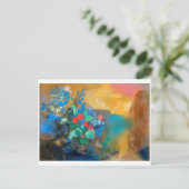 Ophelia onder de Flowers, Redon Briefkaart (Staand voorkant)