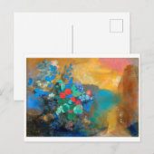 Ophelia onder de Flowers, Redon Briefkaart (Voorkant / Achterkant)