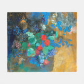 Ophelia onder de Flowers, Redon Fleece Deken (Voorkant (Horizontaal))