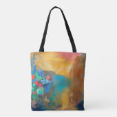 Ophelia onder de Flowers, Redon Tote Bag (Achterkant)