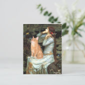 Ophelia - Oranje Tabby cat 46 Briefkaart (Staand voorkant)