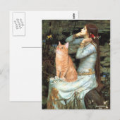 Ophelia - Oranje Tabby cat 46 Briefkaart (Voorkant / Achterkant)