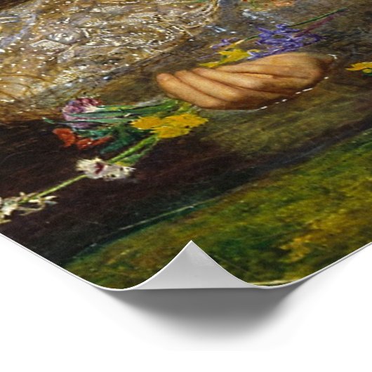 Ophelia Painting door John Everett Millais Poster (Hoek)